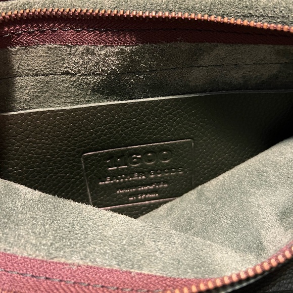 New Calma Forrest Green Pebbled Leather Purse Handmade in Spain NWOT - Picture 9 of 13